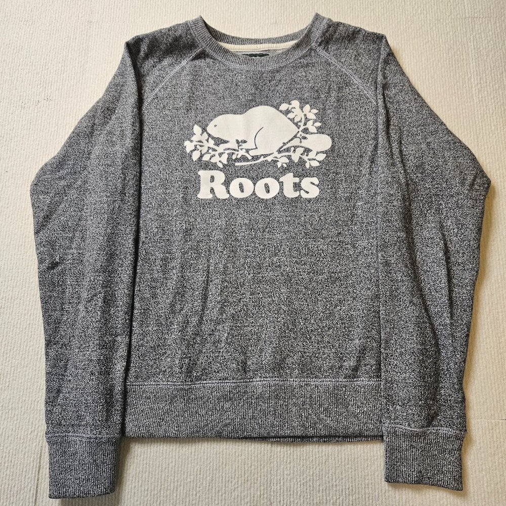 Roots heather gray sweatshirt - size Medium